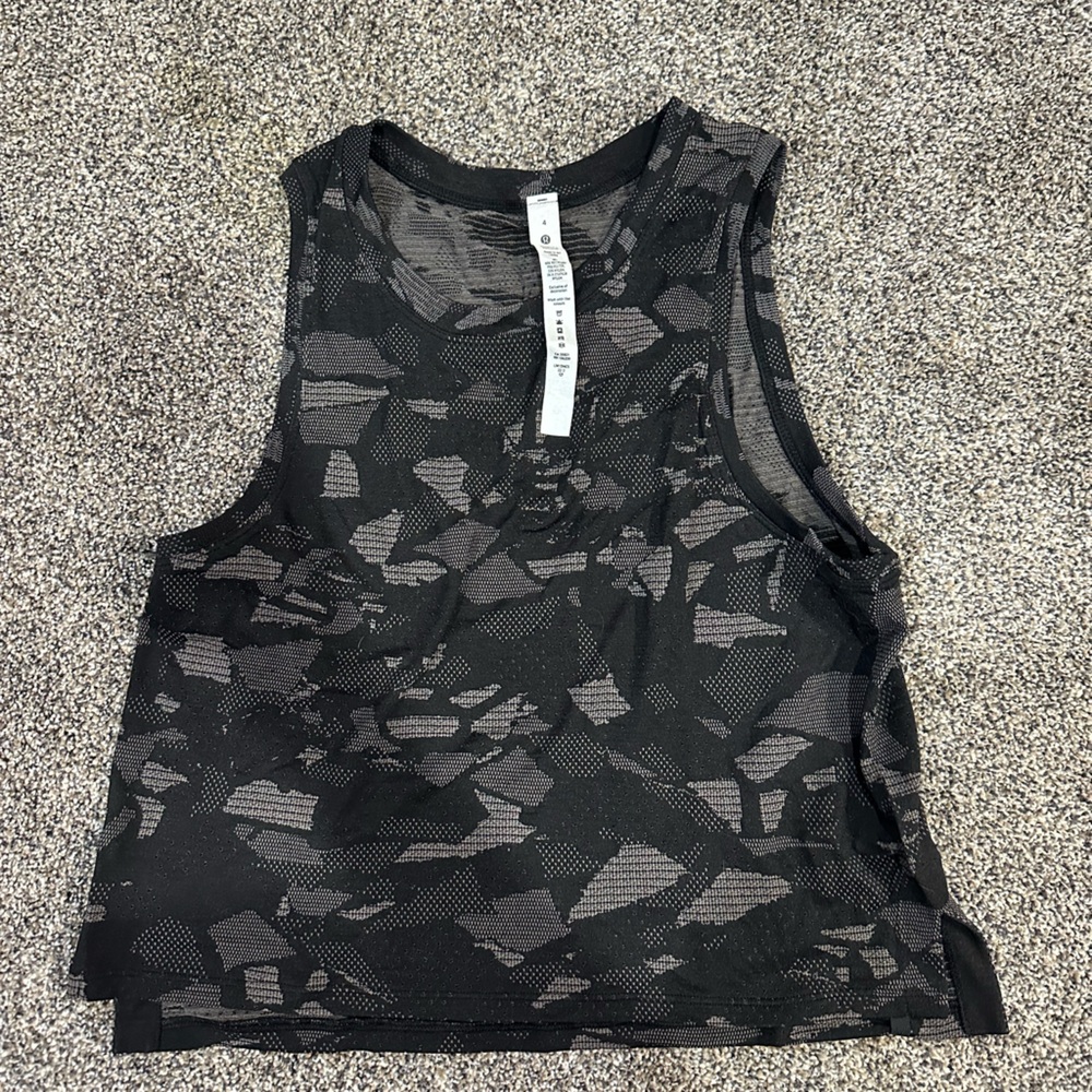 Lulu mesh muscle tank